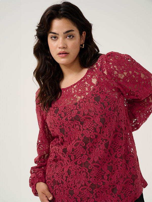 KCLANICA - Plus Size Bluse fra Kaffe Curve