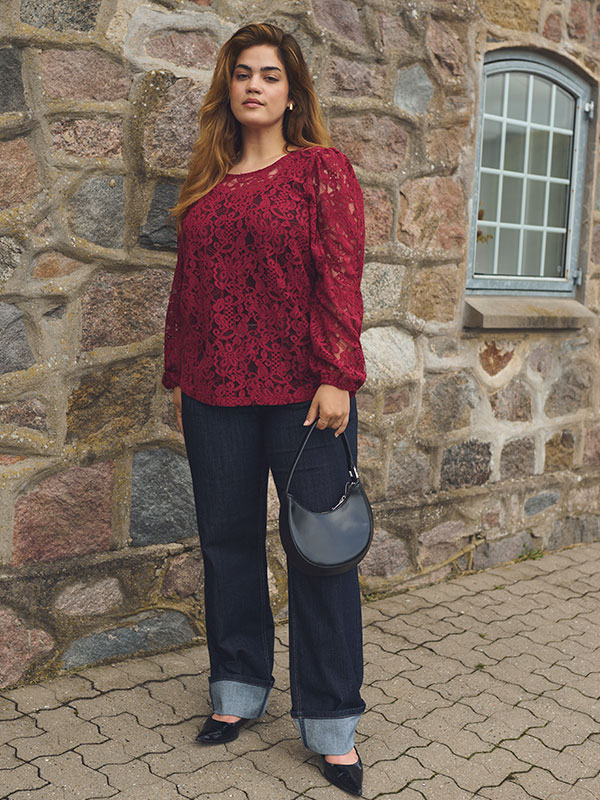 KCLANICA - Plus Size Bluse fra Kaffe Curve