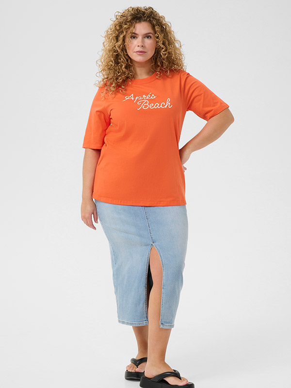 KCVIOLA - Plus Size T-shirt fra Kaffe Curve