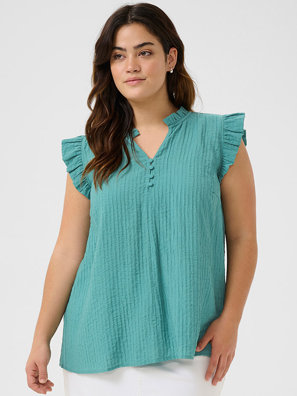 KCLYANA - Plus Size Topp fra Kaffe Curve