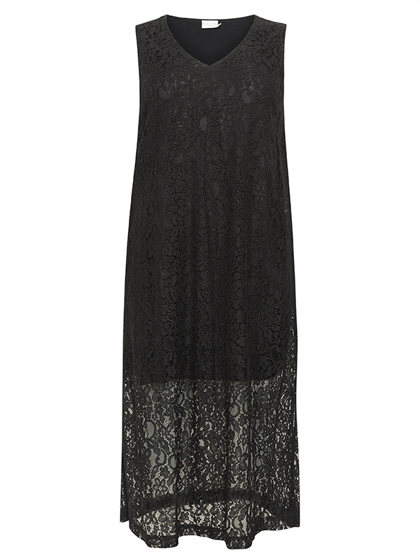 KCLORANI - Plus Size Kjole fra Kaffe Curve