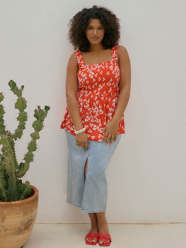 KCSINA - Plus Size Skjørt fra Kaffe Curve