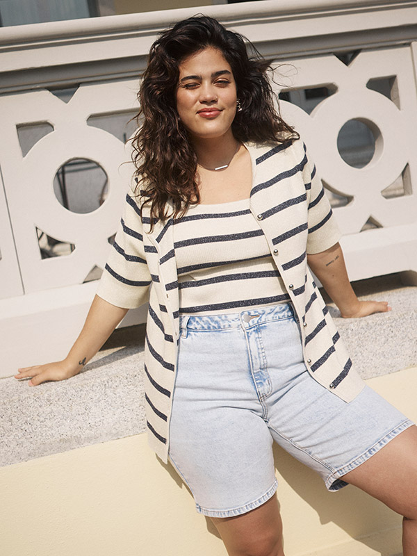 KCMAIA - Plus Size Shorts fra Kaffe Curve