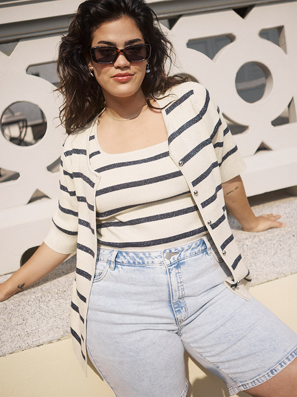 KCMAIA - Plus Size Shorts fra Kaffe Curve