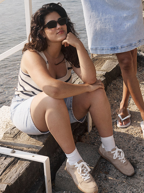 KCMAIA - Plus Size Shorts fra Kaffe Curve