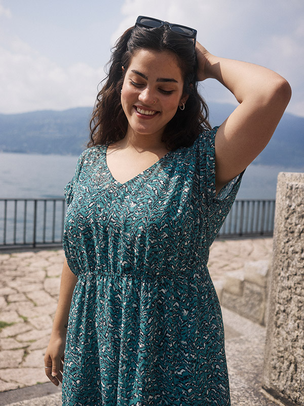 KCBELIA - Plus Size Kjole fra Kaffe Curve