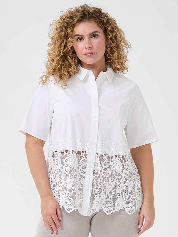 KCNALIA - Plus Size Skjorte fra Kaffe Curve