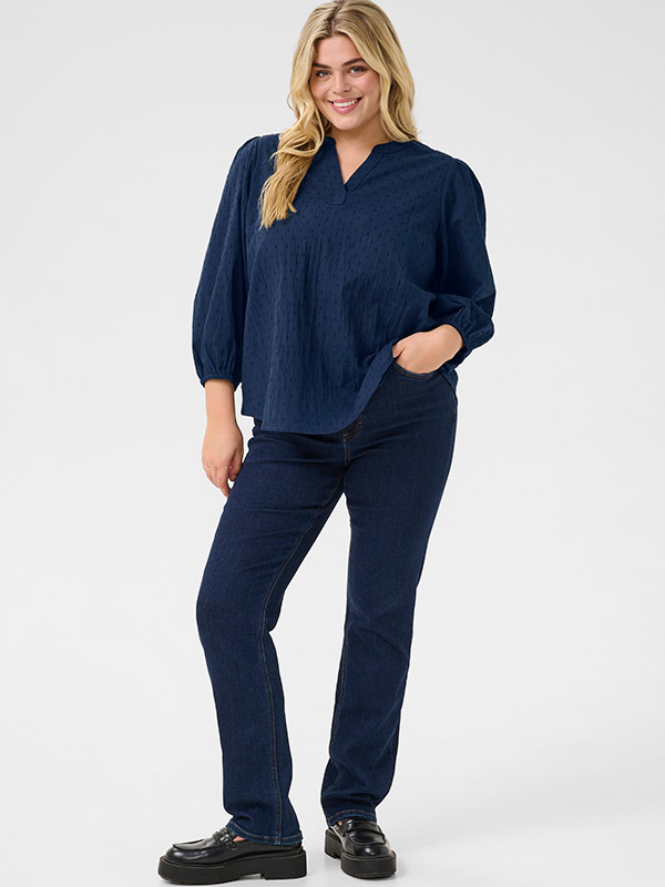 KCSILLA - Plus Size Bluse fra Kaffe Curve