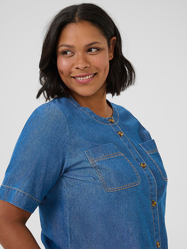 KCLOUISA - Plus Size Bluse fra Kaffe Curve
