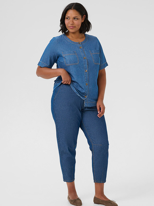 KCLOUISA - Plus Size Bluse fra Kaffe Curve