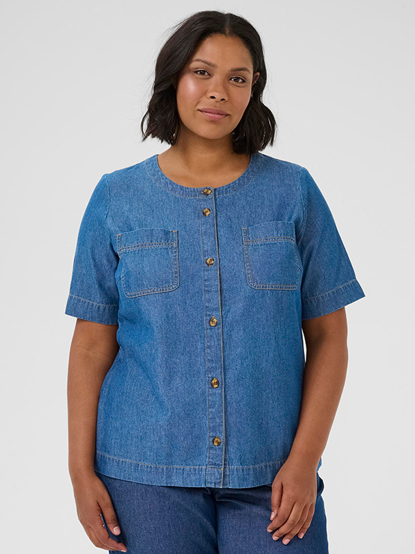 KCLOUISA - Plus Size Bluse fra Kaffe Curve