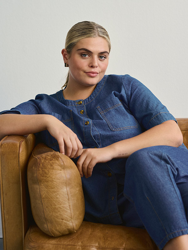 KCLOUISA - Plus Size Bluse fra Kaffe Curve