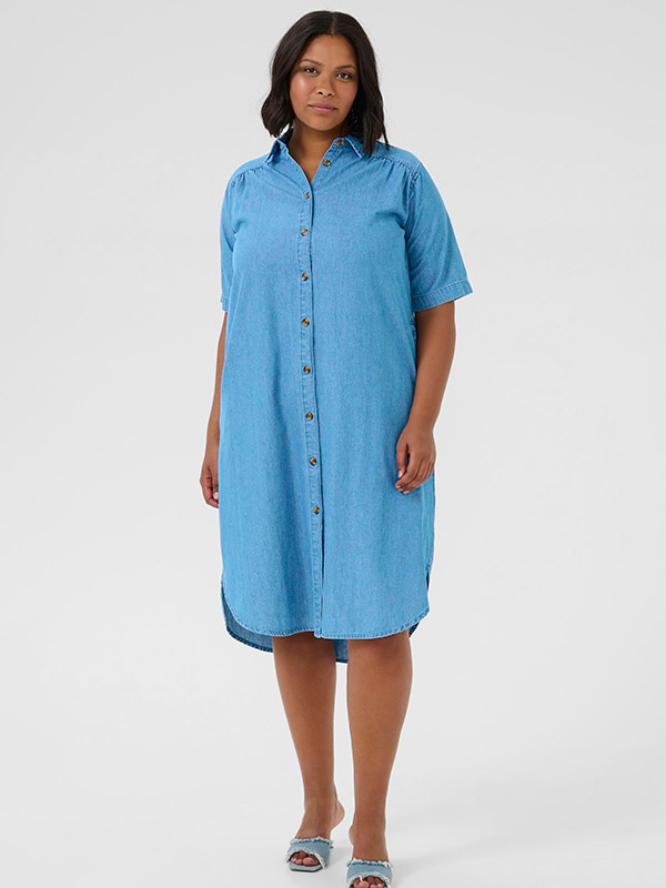 KCLOUISA - Plus Size Kjole fra Kaffe Curve