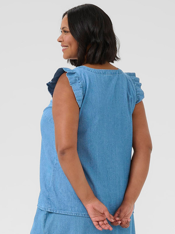 KCLOUISA - Plus Size Bluse fra Kaffe Curve