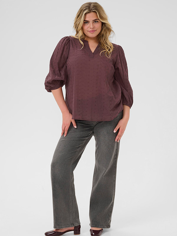 KCMAIA - Plus Size Bluse fra Kaffe Curve
