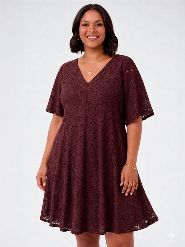 KCNIMA - Plus Size Kjole fra Kaffe Curve