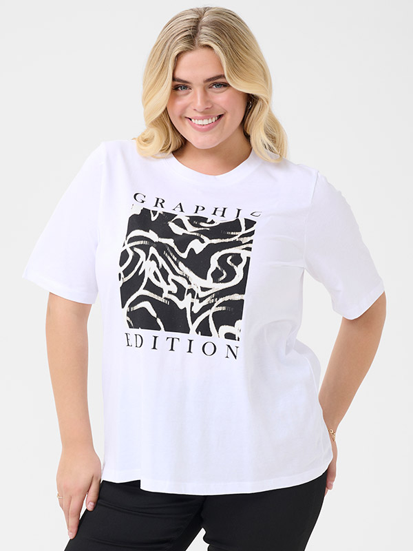 KCVIVA - Plus Size T-shirt fra Kaffe Curve