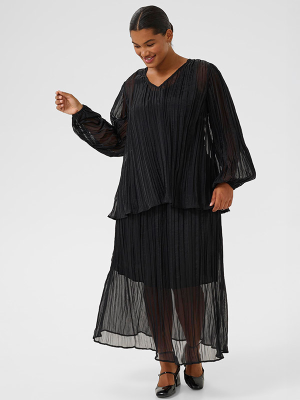KCPERI - Plus Size Skjørt fra Kaffe Curve