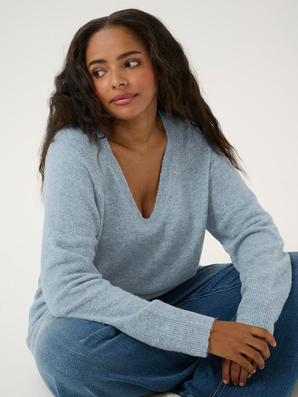 KCNIELA - Plus Size Genser fra Kaffe Curve