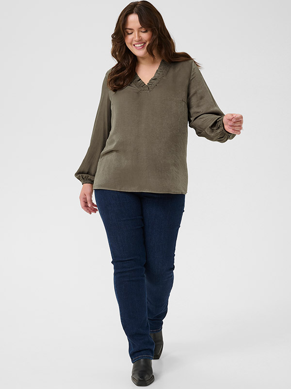 KCMILIA - Plus Size Bluse fra Kaffe Curve
