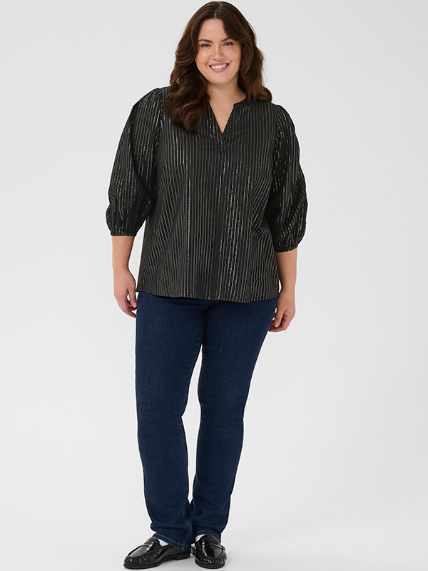 KCLUISA - Plus Size Bluse fra Kaffe Curve