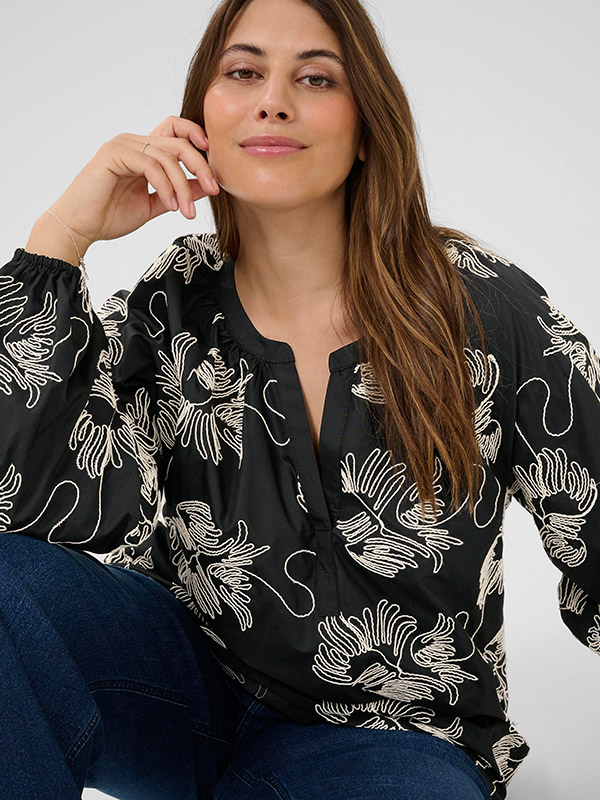 KCKIMMIE - Plus Size Bluse fra Kaffe Curve