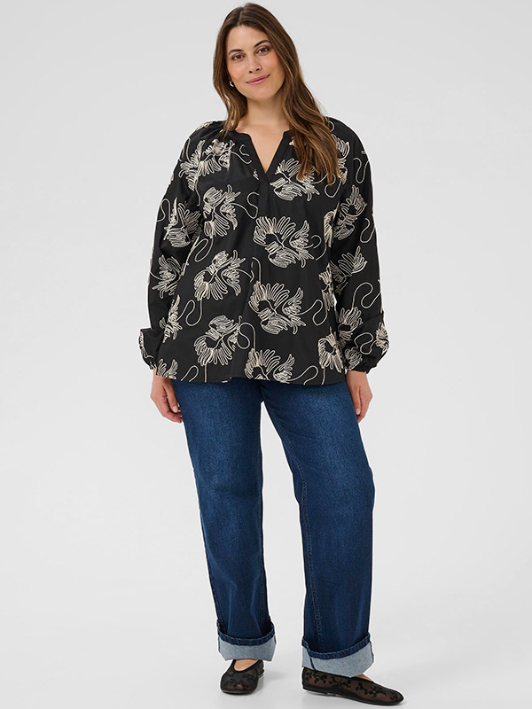 KCKIMMIE - Plus Size Bluse fra Kaffe Curve