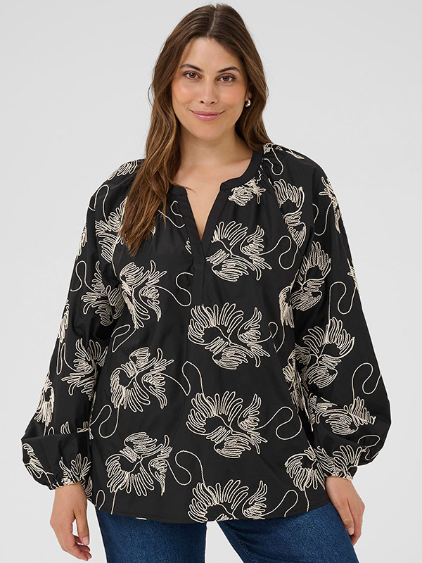 KCKIMMIE - Plus Size Bluse fra Kaffe Curve