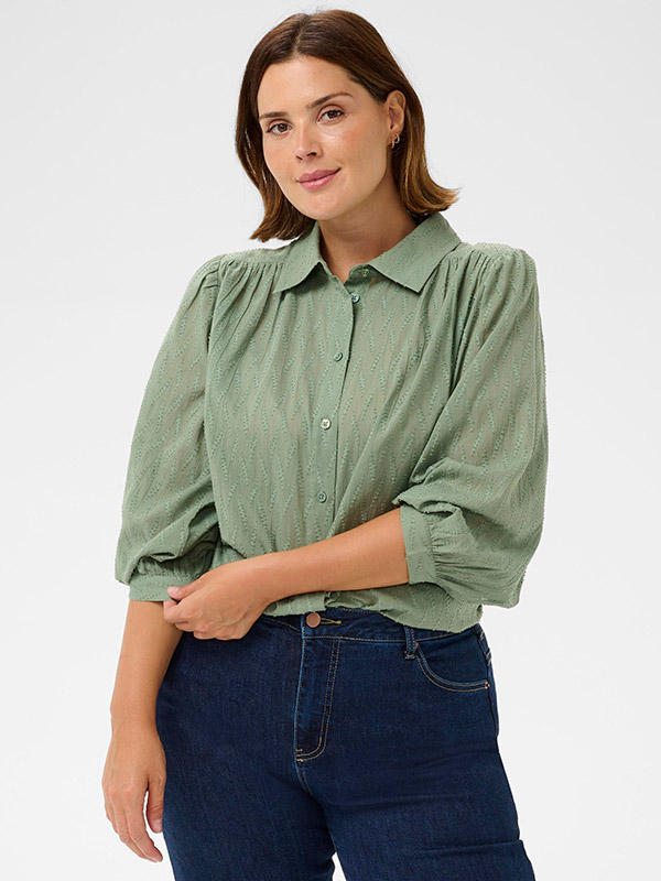 KCGABBY - Plus Size Skjorte fra Kaffe Curve