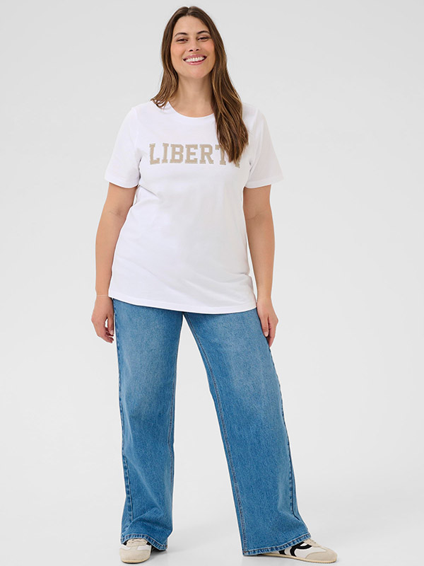 KCJUNE - Plus Size T-shirt fra Kaffe Curve