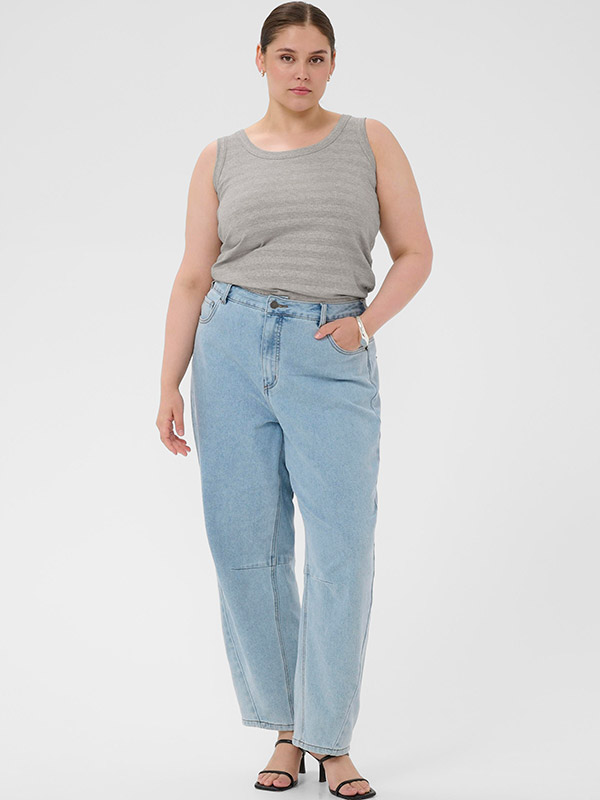 KCKARLI - Plus Size Topp fra Kaffe Curve