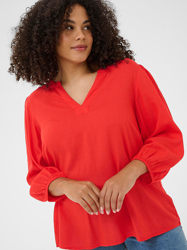 KCMILLE - Plus Size Bluse fra Kaffe Curve