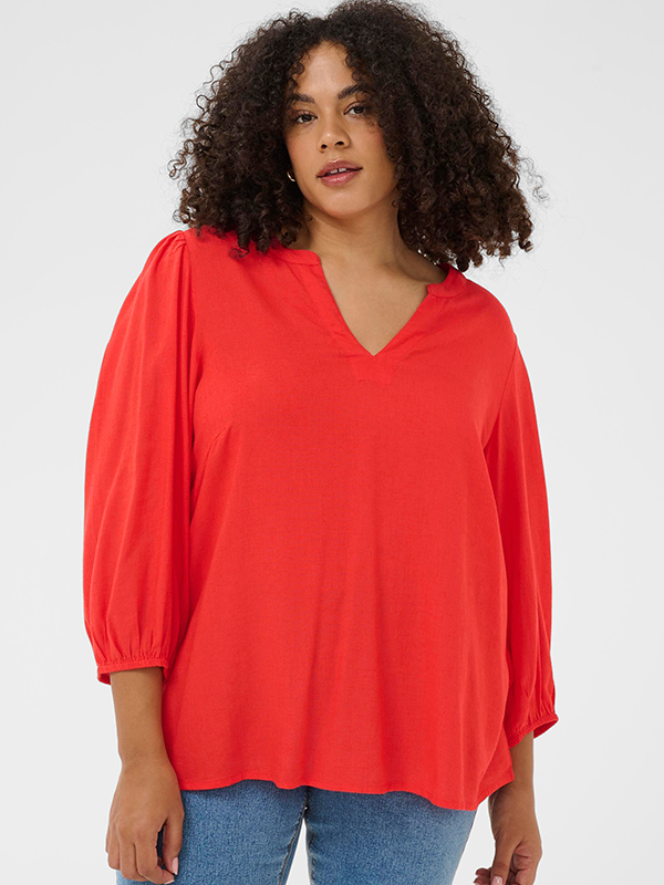 KCMILLE - Plus Size Bluse fra Kaffe Curve