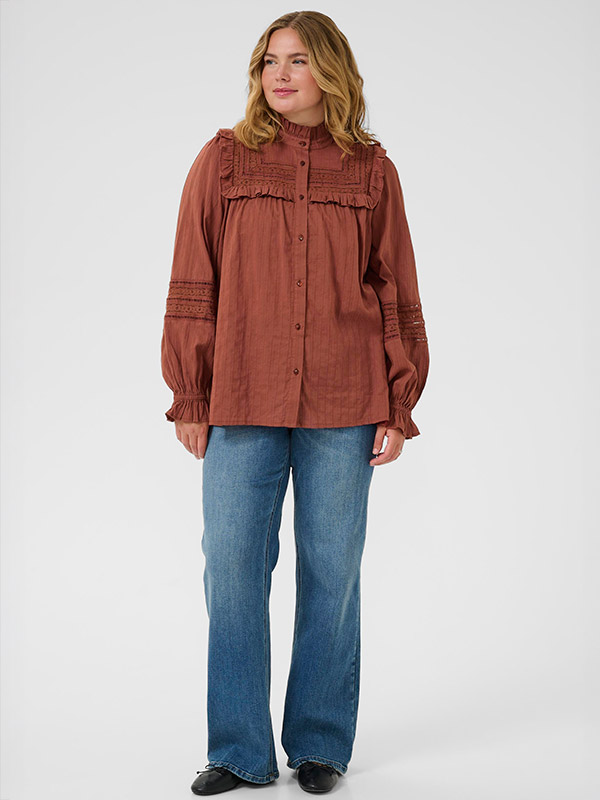 KCJESSA - Plus Size Skjorte fra Kaffe Curve