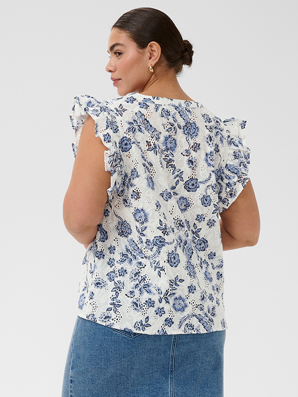 KCLULA - Plus Size Topp fra Kaffe Curve