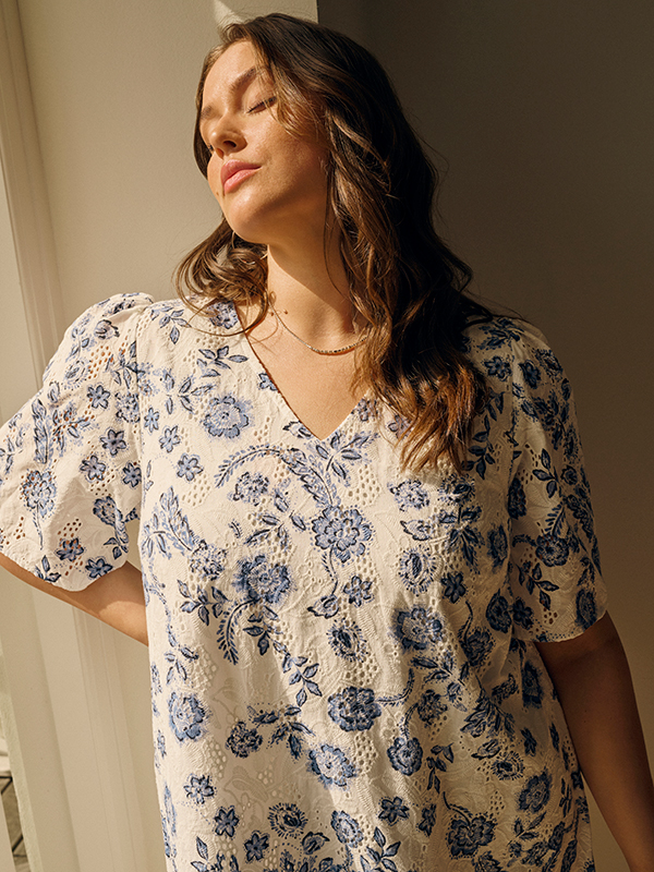 KCLULA - Plus Size Kjole fra Kaffe Curve