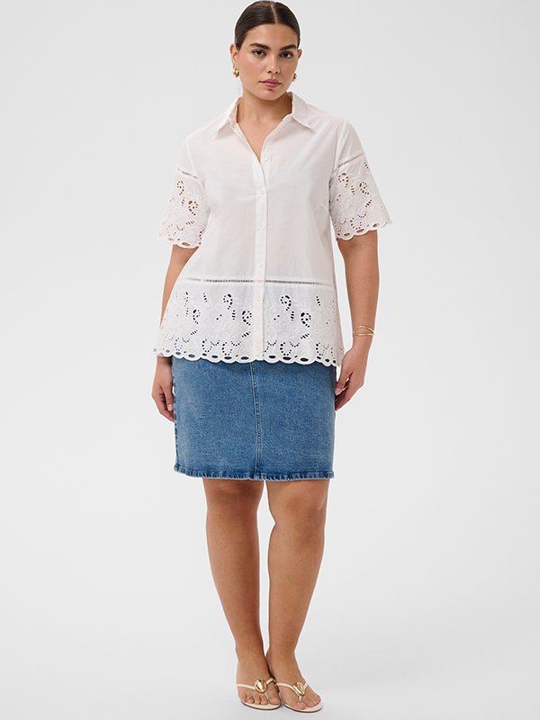 KCTRUDI - Plus Size Skjorte fra Kaffe Curve