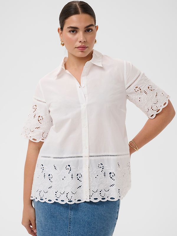 KCTRUDI - Plus Size Skjorte fra Kaffe Curve