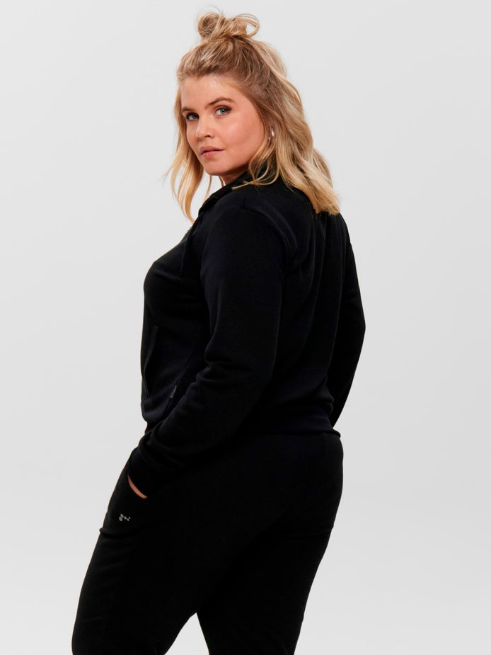 Sweatshirt Med Glidelås fra Only Play Curvy