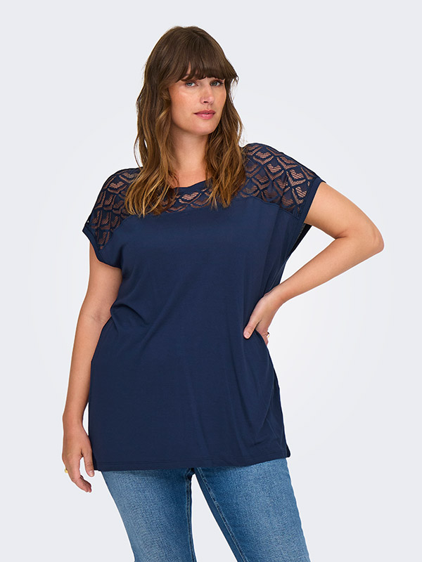 CARFLAKE - Plus Size T-shirt fra Only Carmakoma