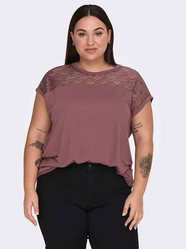 CARFLAKE - Plus Size T-shirt fra Only Carmakoma