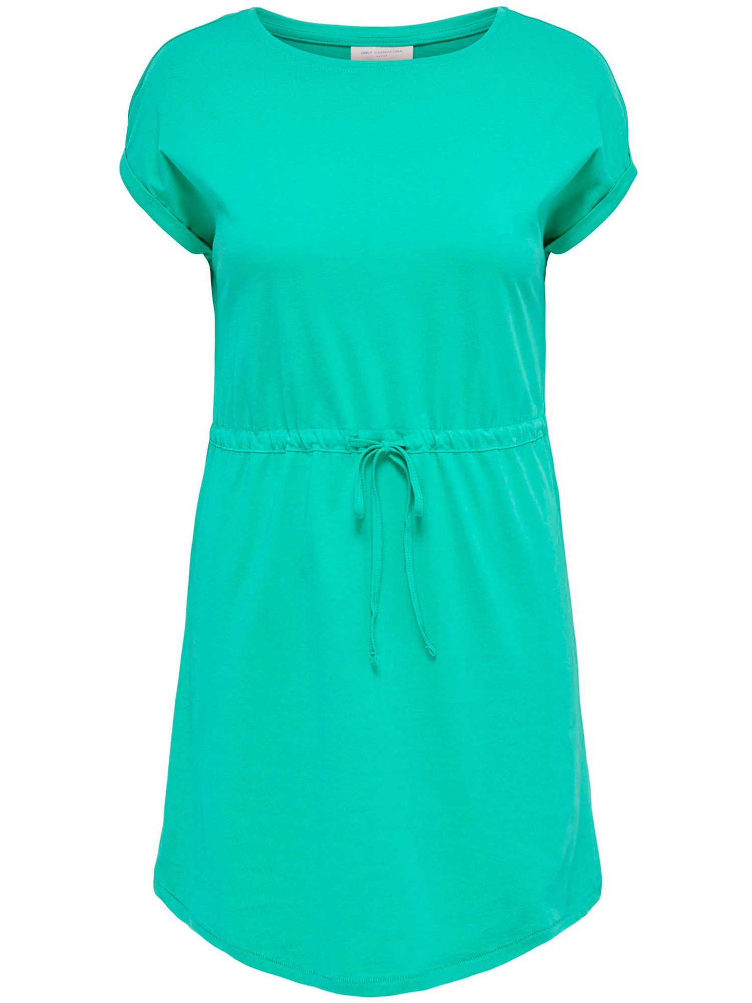 Carapril - Grønn kjole i bomullsjersey fra Only Carmakoma
