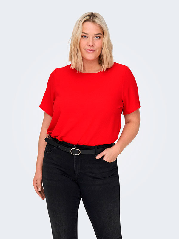 CARVICA - Plus Size Bluse fra Only Carmakoma