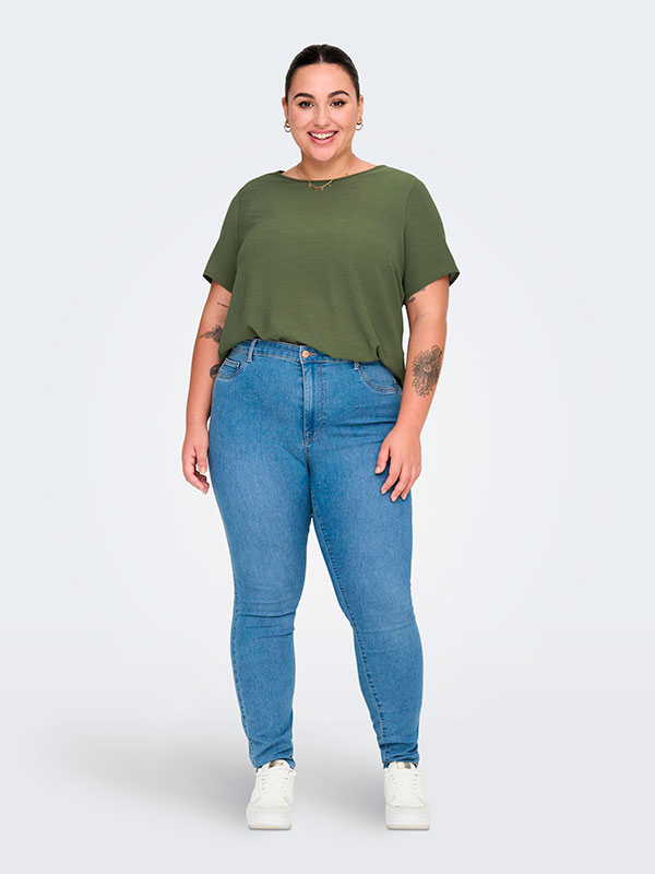 CARVICA - Plus Size Bluse fra Only Carmakoma
