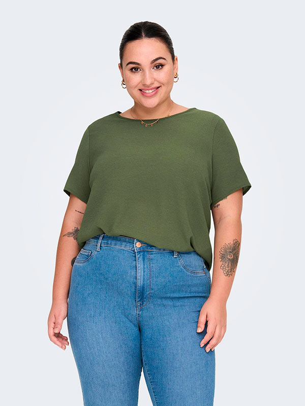 CARVICA - Plus Size Bluse fra Only Carmakoma