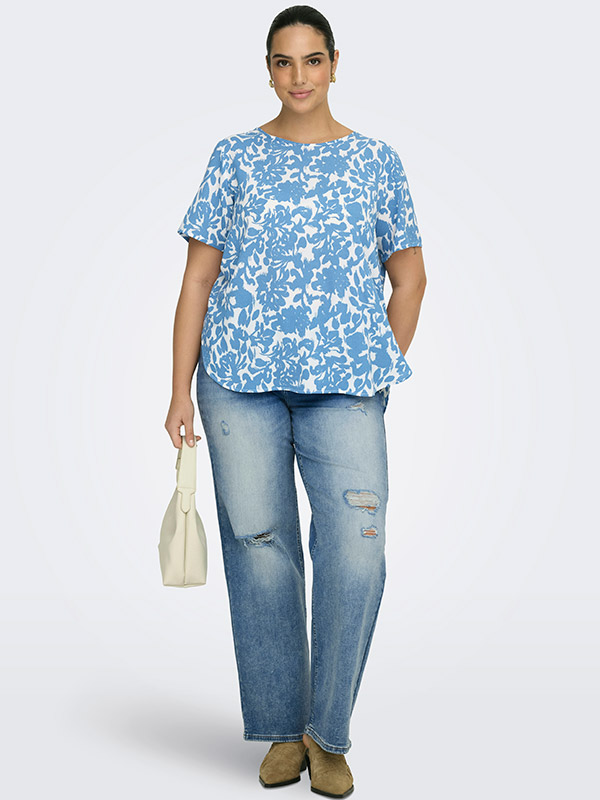 CARVICA - Plus Size Bluse fra Only Carmakoma