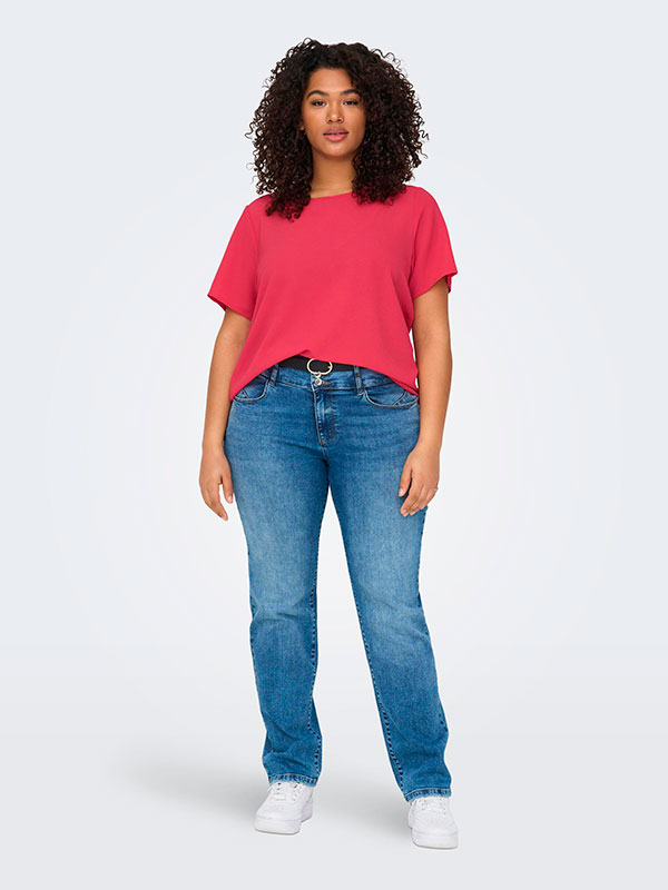 CARVICA - Plus Size Bluse fra Only Carmakoma