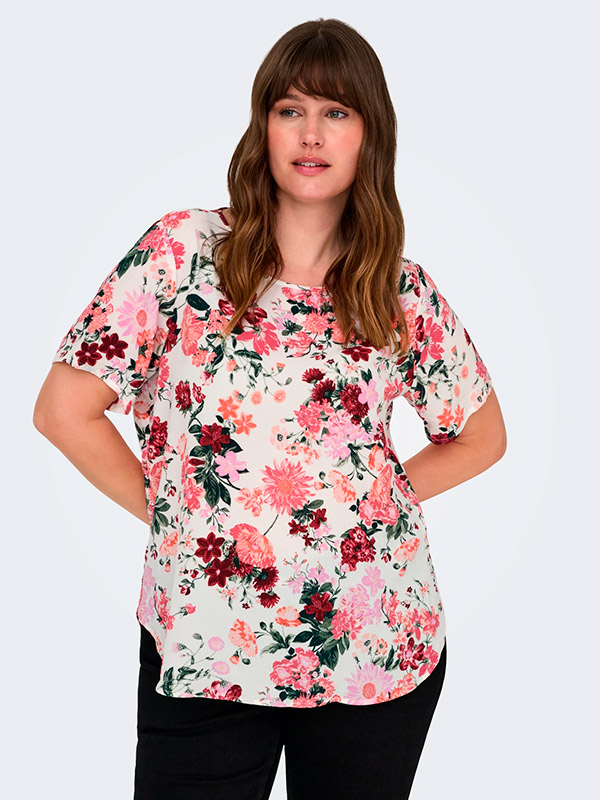 CARVICA - Plus Size Bluse fra Only Carmakoma