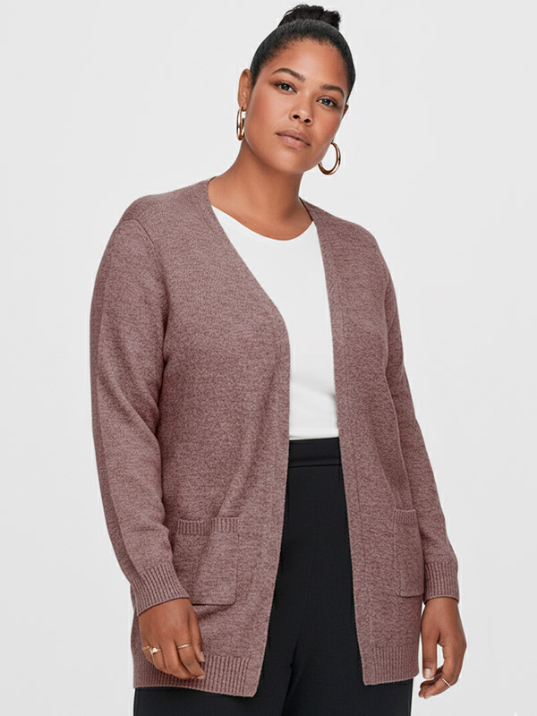 CARESLY - Plus Size Cardigan fra Only Carmakoma