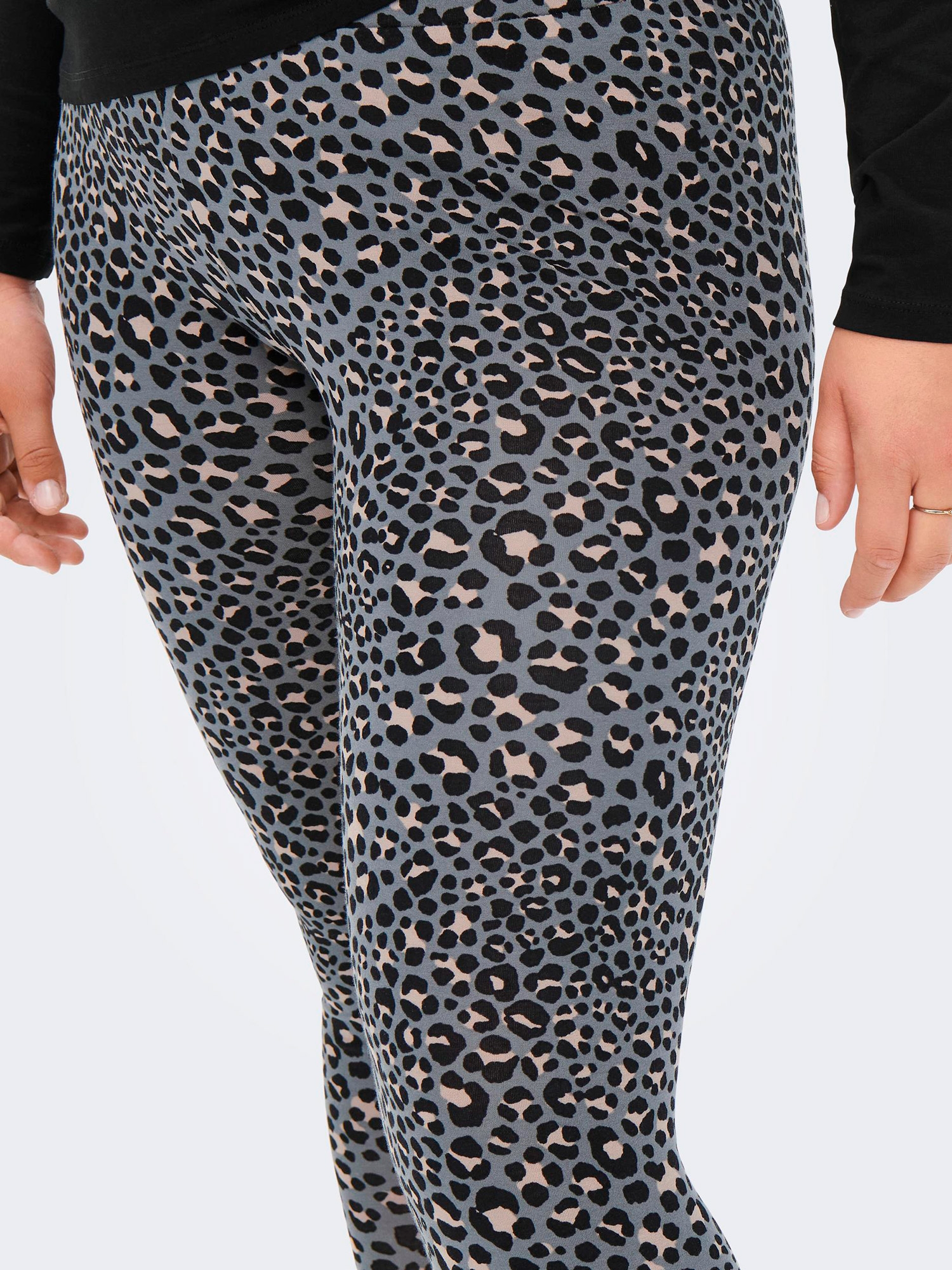 Cartime - Leopard Printet Leggings fra Only Carmakoma